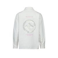 Double Tone Kamon Print Denim Shirt