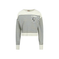 Logo Badge Pocket Stripe Sweater