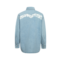 Kamon and Godhead Daicock Print Denim Shirt