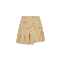 Double Layered Pleated Skirt