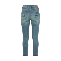 Seagull and Kamon Embossed Skinny Jeans