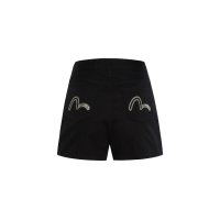 Seagull Embroidery Denim Shorts