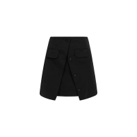A-Line Wrap Mini Skirt