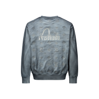 Monogram Embroidery Spray Dyed Relax Fit Sweatshirt
