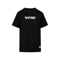 Goldfish and Floral Flow Brushstroke Daicock Print Boyfriend T-shirt