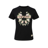 Floral-pattern and Logo Print Slim Fit T-shirt