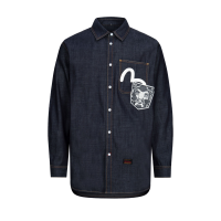 Daicock Print Relax Fit Denim shirt