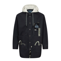 Mock 2-in-1 Pigment Dyed Loose Fit Jacket