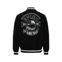 Logo and Seagull Applique Loose Fit Polar Fleece Jacket