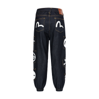 Multi-Pocket Loose Fit Denim Jogger Pants