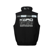 Logo Print Reflective Tapes Regular Fit Padded Vest