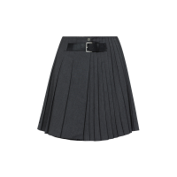 Asymmetric Fashion Fit Pleated Skirt