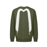 Graffiti Daicock and Kamon Print Relax Fit Sweatshirt