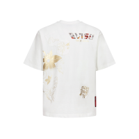 Maple Leaf Print Multi-Pockets Relax Fit T-shirt