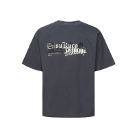 Metallic Logo Print Boxy Fit T-shirt