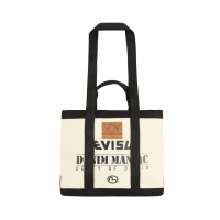 Graffiti Seagull Print Canvas Tote Bag