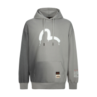 Graffiti Seagull and Slogan print Loose Fit Hoodie