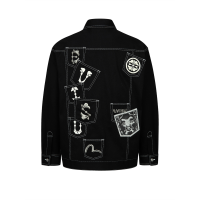 Multi-Pocket Loose Fit Denim Shirt Jacket