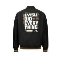 Seagull and Slogan Print Regular Fitt Bomber Jacket