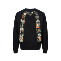 Kumadori Daruma Daicock Print Relax Fit Sweatshirt