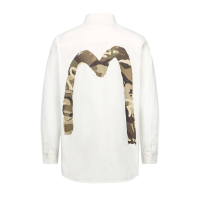 Camouflage Brushstroke Daicock Print Relax Fit Shirt
