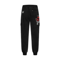 Embroidery Seagull and Logo Print Loose Fit Sweatpants