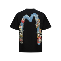 Kumadori Daruma Daicock Print Relax Fit T-shirt