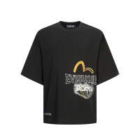 Graffiti Logo and Slogan Print Fashion Fit T-shirt