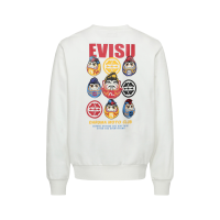 Pompadour Daruma and Kamon Print Sweatshirt