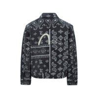 Paisley Jacquard Fleece Relaxed Fit Jacket