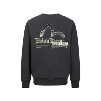 Metallic Seagull Print Relaxed Fit Sweatshirt