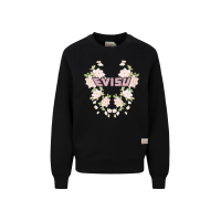 Floral Print with Logo Embroidery Regular Fit Sweatshirt