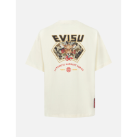 Divine Deer Print with Logo Embroidery Loose Fit T-shirt
