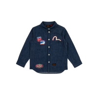 Racing Badge Regular Fit Denim Shirt