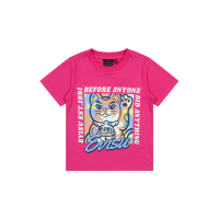 Fortune Cat Print Regular Fit T-shirt