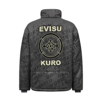 Allover Monogram Embossing Relax Fit Corduroy Padded Jacket