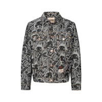 Allover Godhead and Kamon Jacquard Relax Fit Denim Jacket