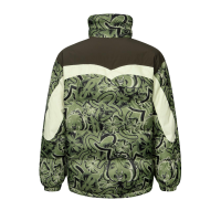 Allover Godhead and Kamon Daicock Print Loose Fit Down Jacket