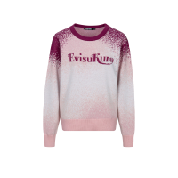 Logo Intarsia Gradient Relaxed Fit Sweater