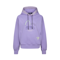 Seagull Print and Embroidery Loose Fit Hoodie