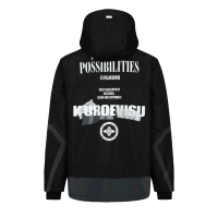 Logo Print Regular Fit Hooded Padded Jacket