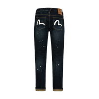 Seagull Print Slim Fit Denim Jeans #2010