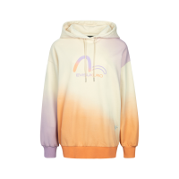 Gradient Flocking Printed Seagull Oversized Hoodie