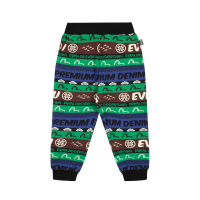 Allover Fair Isle-pattern Logo Print Regular Fit Sweatpants