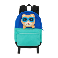 Two-tone Backpack with 3D Bear