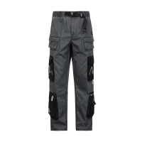 Pigment Dyed Monogram Pockets Loose Fit Joggers