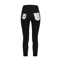 Brocade Kamon and Floral Flow Skinny Fit Jeans