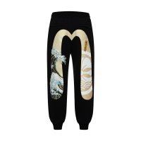 Kamon and The Great Wave Daicock Print Relax Fit Sweatpants