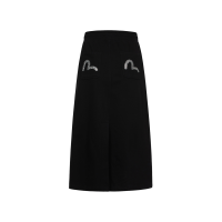 Rhinestone Seagull Fashion Fit Sweater Skirt