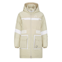 Logo Print Padded Coat